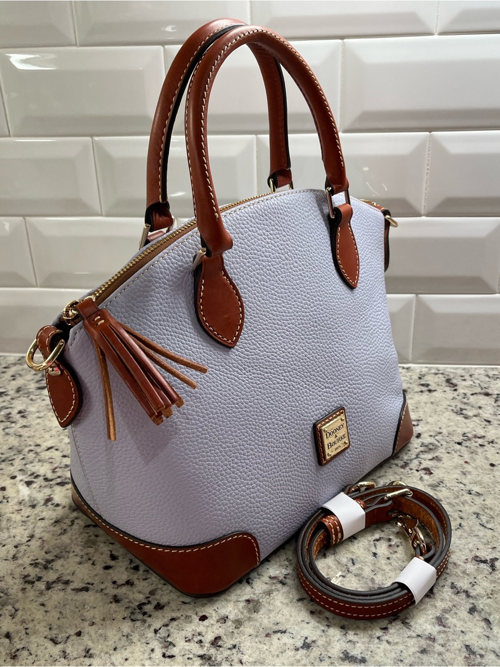 Dooney & Bourke Pebble Grain Geena Satchel NWOT